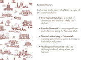 Washington DC Seamless Pattern Set, a Pattern Graphic by Hughes Studio (Thumbnail 4 of 9)