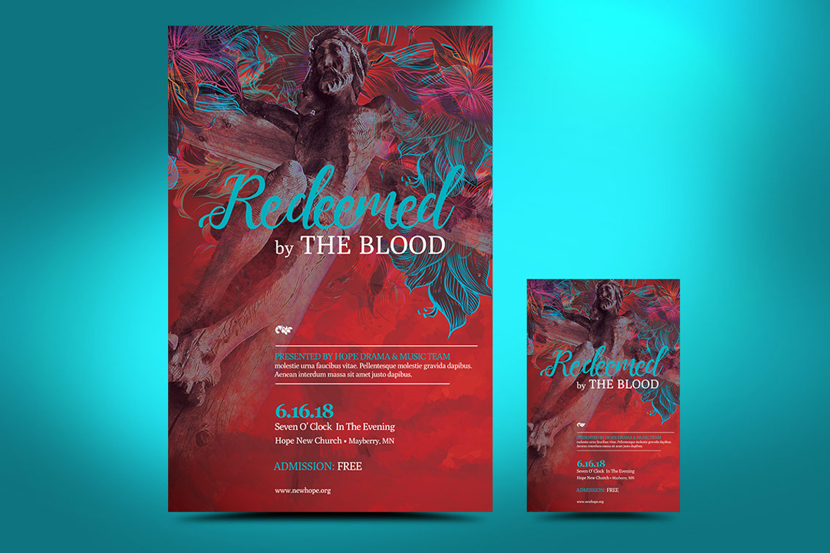 Redemption Flyer Poster Template, a Flyer Template by Godserv Designs