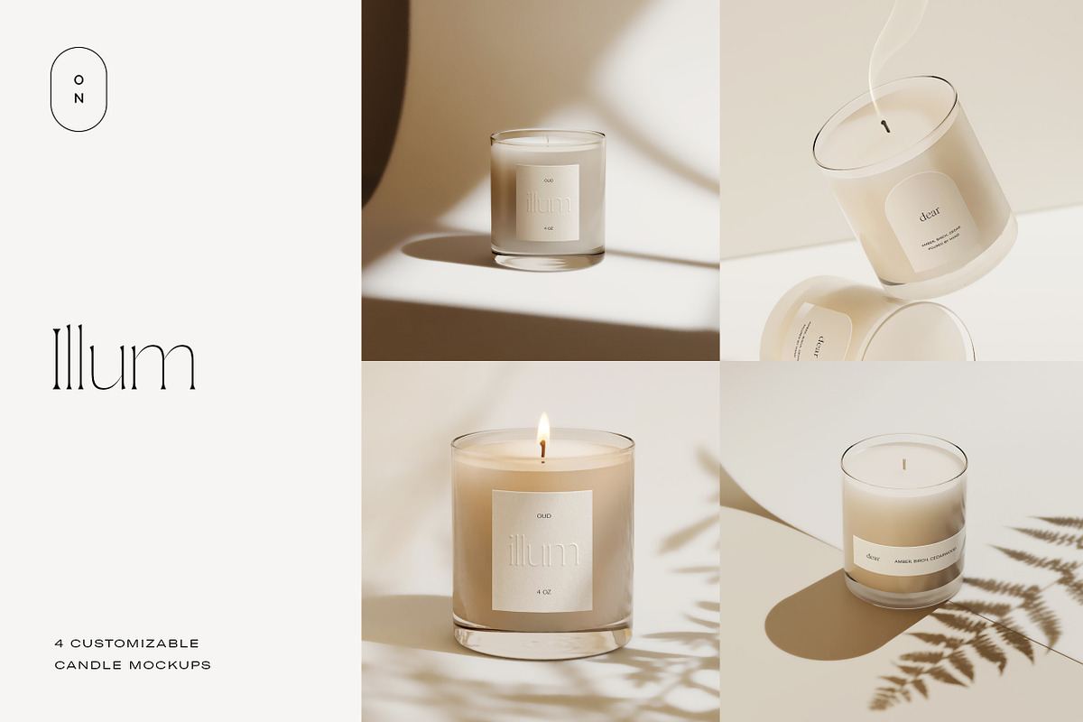 Candle Mockups + Label Mockups, a Packaging Mockup by October November (Photo 1 of 10)