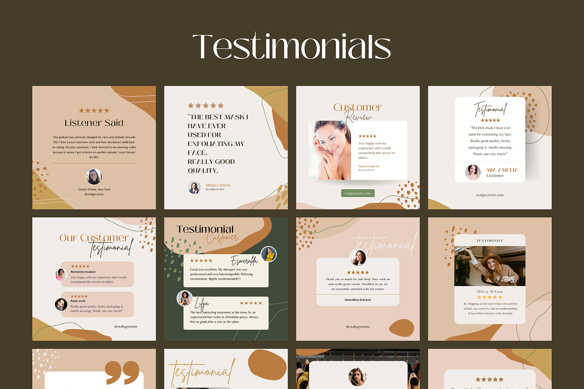100 Instagram Templates in CANVA, a Social Media Template by Designspace (Photo 3 of 10)