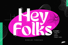 Hey Folks - Display Typeface