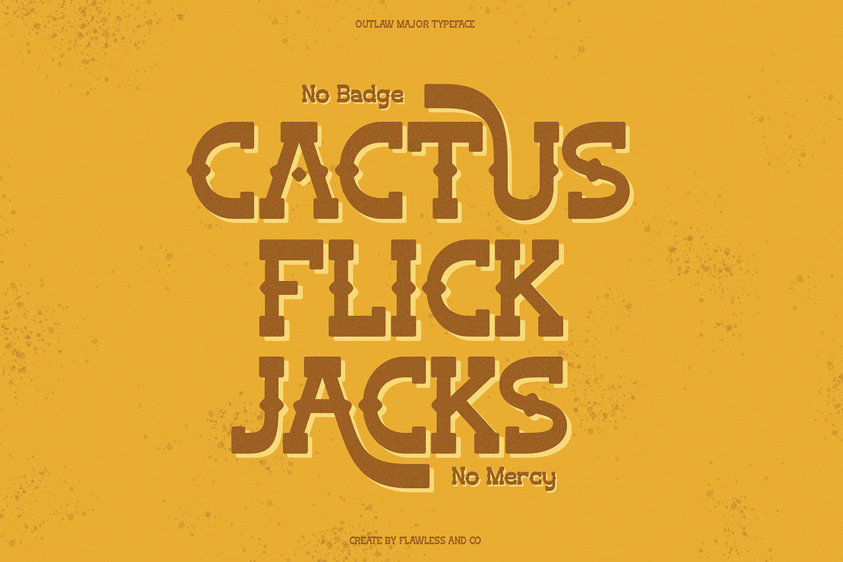 Outlaw Major - Slab Serif Font, a Serif Font by Flawless And Co (Photo 6 of 10)