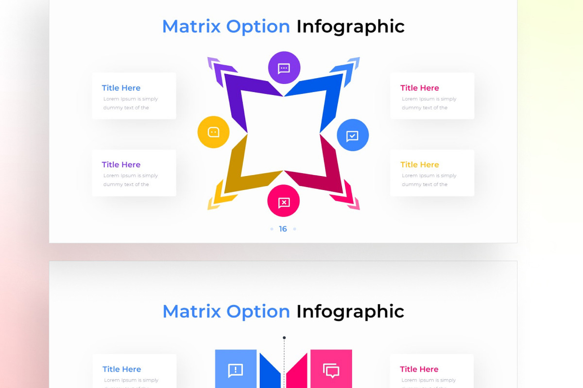 Matrix PowerPoint - Infographic Template