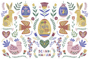 Folk Art Easter Collections Set