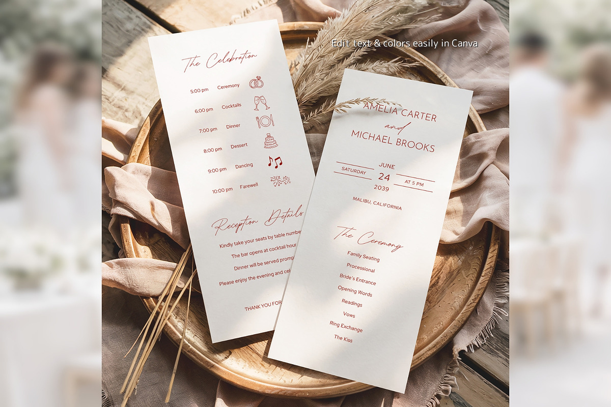 Modern Elegant Program Canva bd009, a Card Template by TyphoonStudio (Photo 4 of 10)