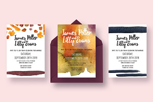 Artsy Wedding Invitation Collection