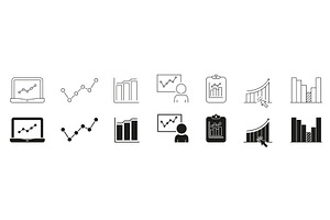 Data Analytics And Growth Chart Icon, a Finance Illustration by Gentle Studio