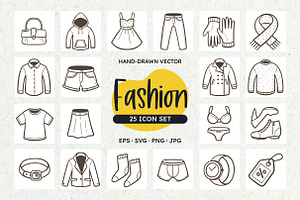 Fashion & Clothing SVG Icons, an Outline Icon by insemar