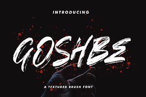 Goshbe - Street Brush Font