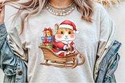 Christmas Cute mouse PNG, an Illustration by Sublimation Artist (Thumbnail 8 of 9)