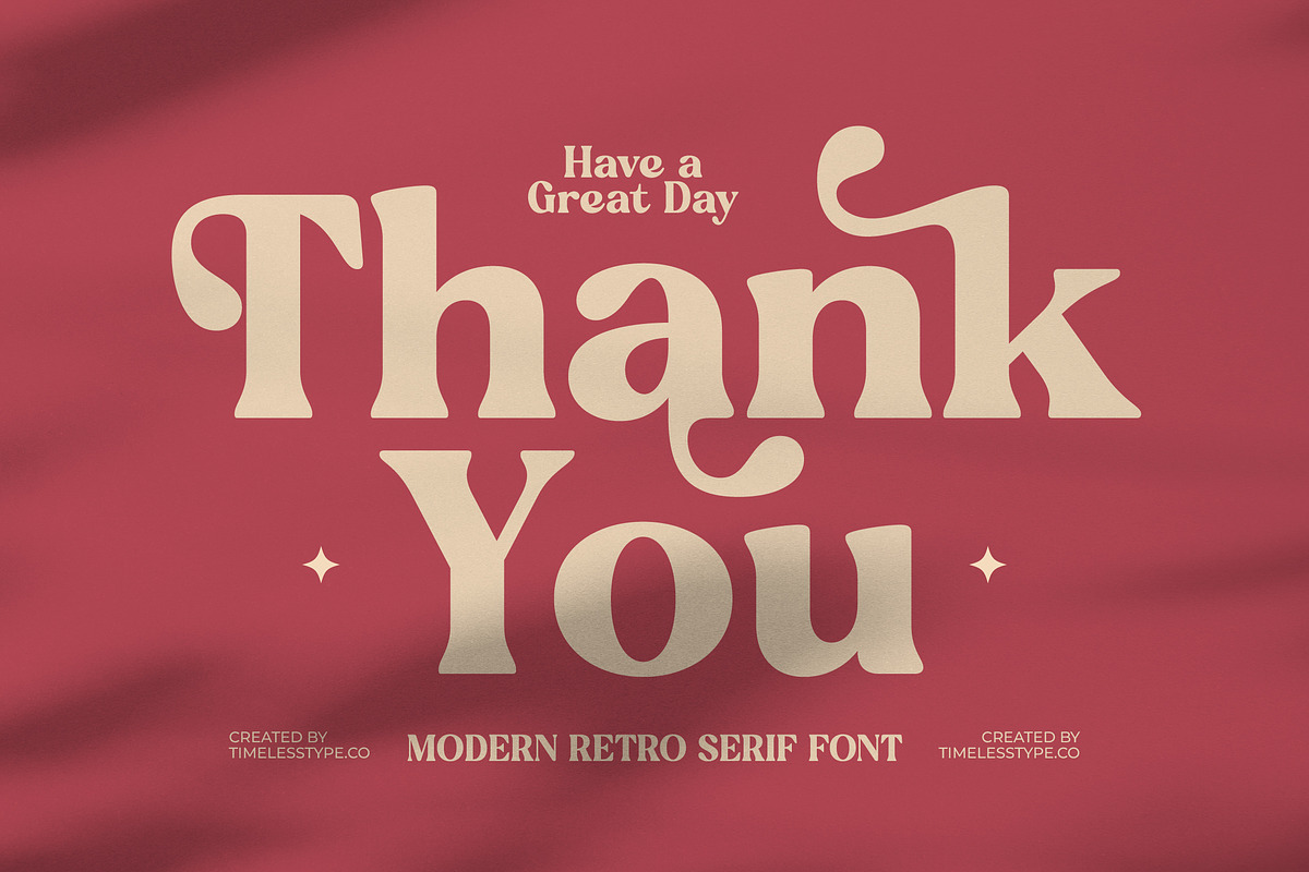 Regina Bonita Modern Retro Serif, a Serif Font by timelesstype.co (Photo 20 of 20)
