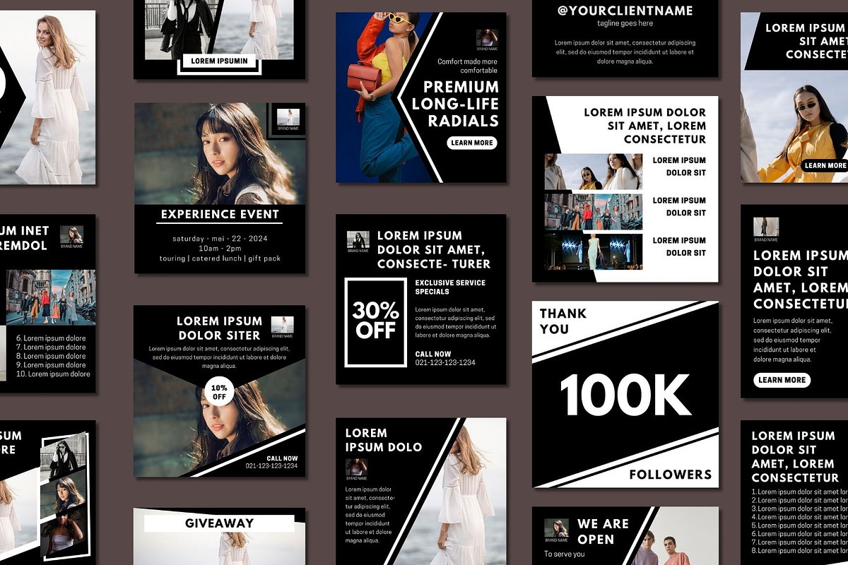 Elegant Fashion Social Media, a Social Media Template by BoontenStudio (Photo 2 of 7)