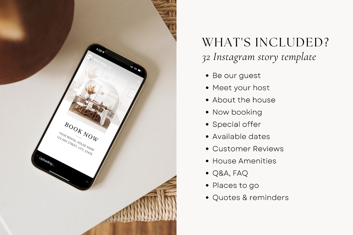 Airbnb Instagram Story Template, a Social Media Template by ShopRShop (Photo 2 of 10)