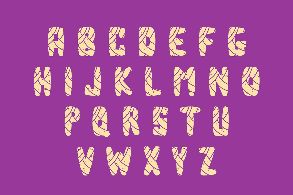 Mummy - Decorative font, a Sans Serif Font by Brown Cupple (Photo 3 of 9)