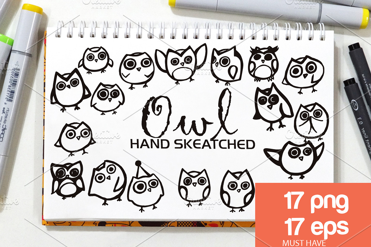 Owl ClipArt - Vector & PNG, an Animal Illustration by Creative Shop (Photo 2 of 2)