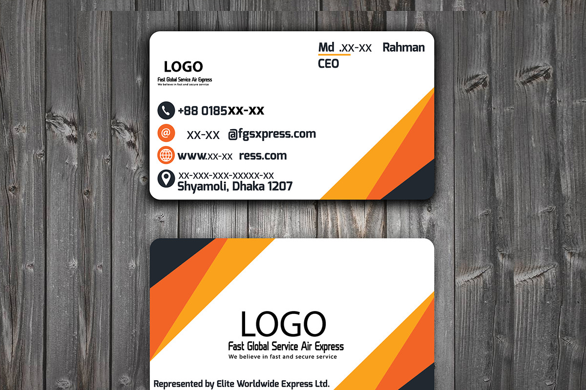 Professional Business Card Template, a Business Card Template by GreensDesigner (Photo 3 of 4)