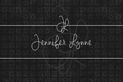 Jennifer Lynne, a Script Font by Brittney Murphy Design (Thumbnail 3 of 4)