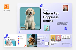 Purple Modern Pet Care Presentation, a Presentation Template by Eklip Studio