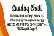 Sunday Chatt Playful Display Script, a Handwritten Font by Four Lines Std. (Thumbnail 9 of 11)