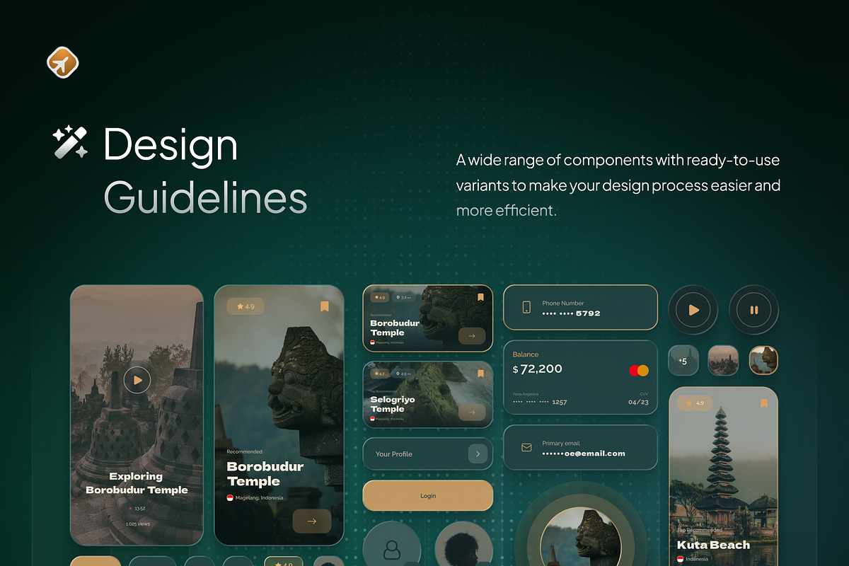 Navel - Tour & Travel Booking UI Kit, an UI Kit Template by Rafiq | YDN (Photo 3 of 6)