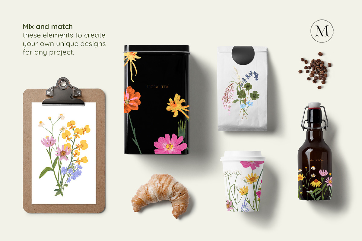Summer Meadow Wildflower, a Decorative Illustration by Manimanisa (Photo 9 of 12)