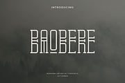 Baobere - Modern Artdeco Typeface, a Slab Serif Font by Letterna (Thumbnail 1 of 4)