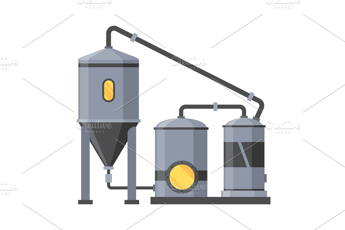 Brewery. Vintage brewing, an Illustration by Things for designers