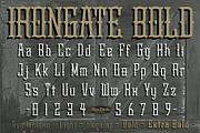 Irongate Bold, a Serif Font by CozyFonts Foundry (Thumbnail 3 of 3)