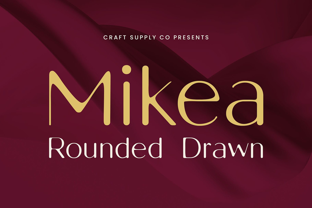 Mikea Rounded Drawn, a Sans Serif Font by Craft Supply Co. (Photo 1 of 8)