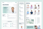 Dental Clinic Website UI Figma, an UI Kit Template by peterdraw (Thumbnail 3 of 7)