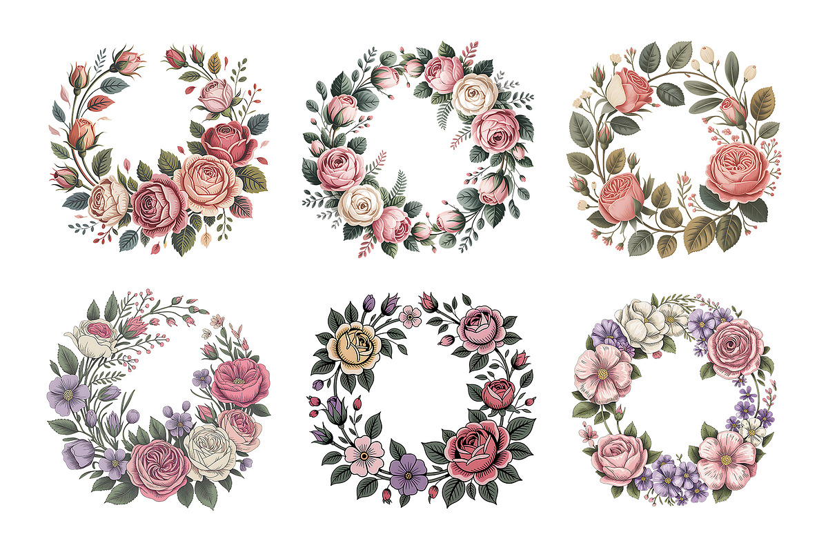 Watercolor Luxury Floral Clipart, a Decorative Illustration by ForhadGFX (Photo 13 of 13)