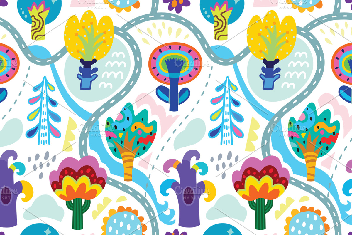 20 Colorful Seamless Patterns, a Pattern Graphic by PenguinHouse (Photo 8 of 13)