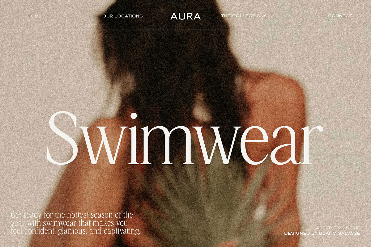 After Five Luxury Serif, a Serif Font by Blanc Salváge (Photo 8 of 9)