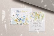 Watercolor Clipart-Blue Cream Floral, a Decorative Illustration by Beigetime (Thumbnail 15 of 16)