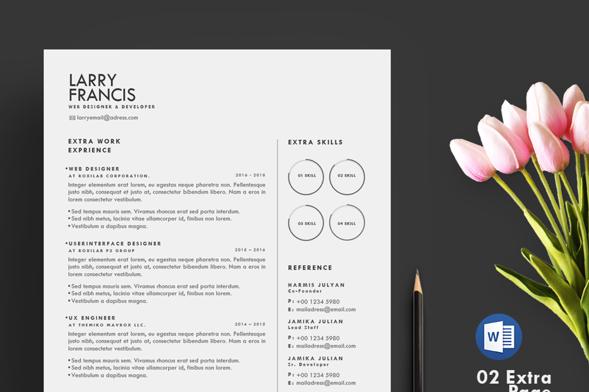 Resume Template 3 page | clean cv, a Resume Template by Axpand (Photo 2 of 3)
