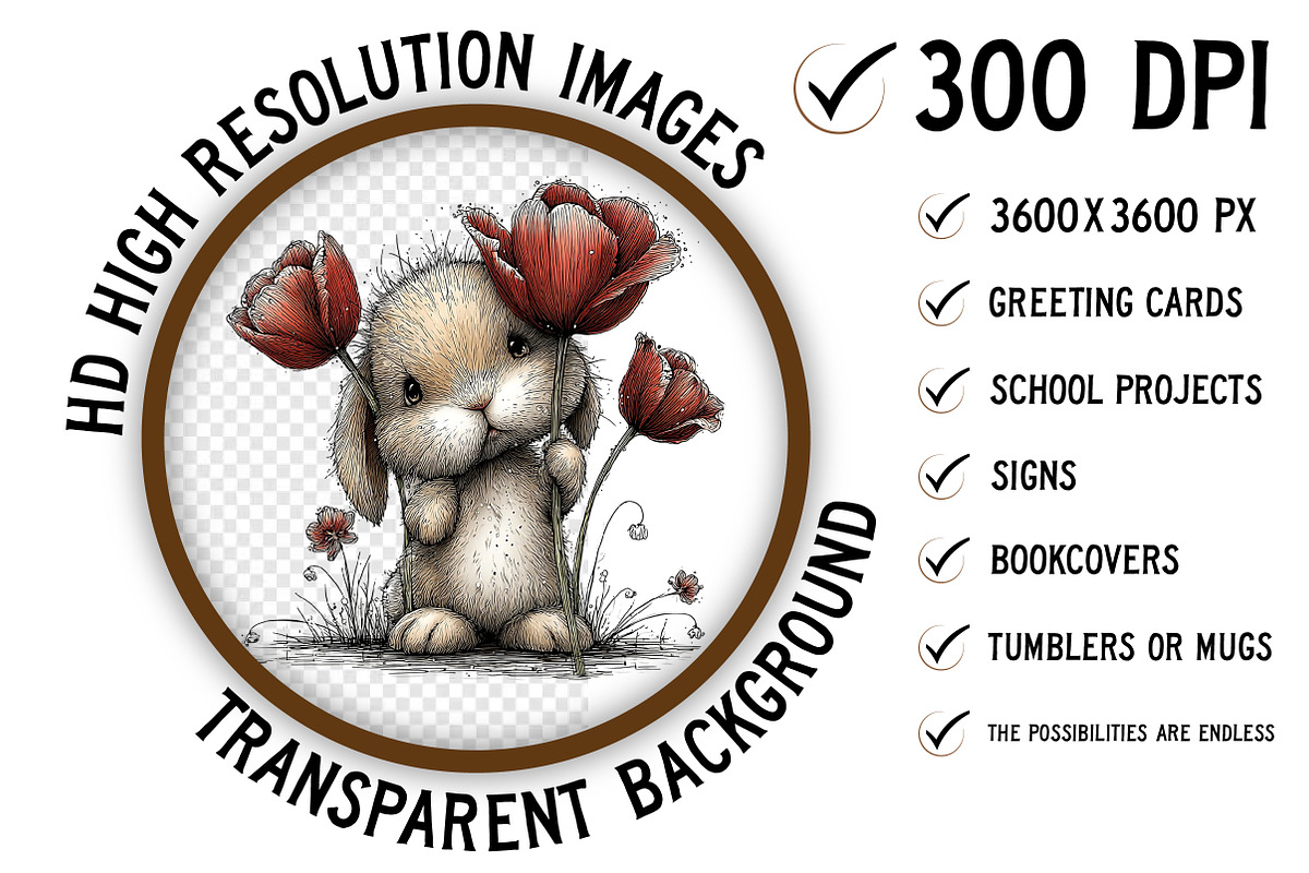 Spring Animal Clipart Png, an Illustration by Craft Nest (Photo 2 of 10)