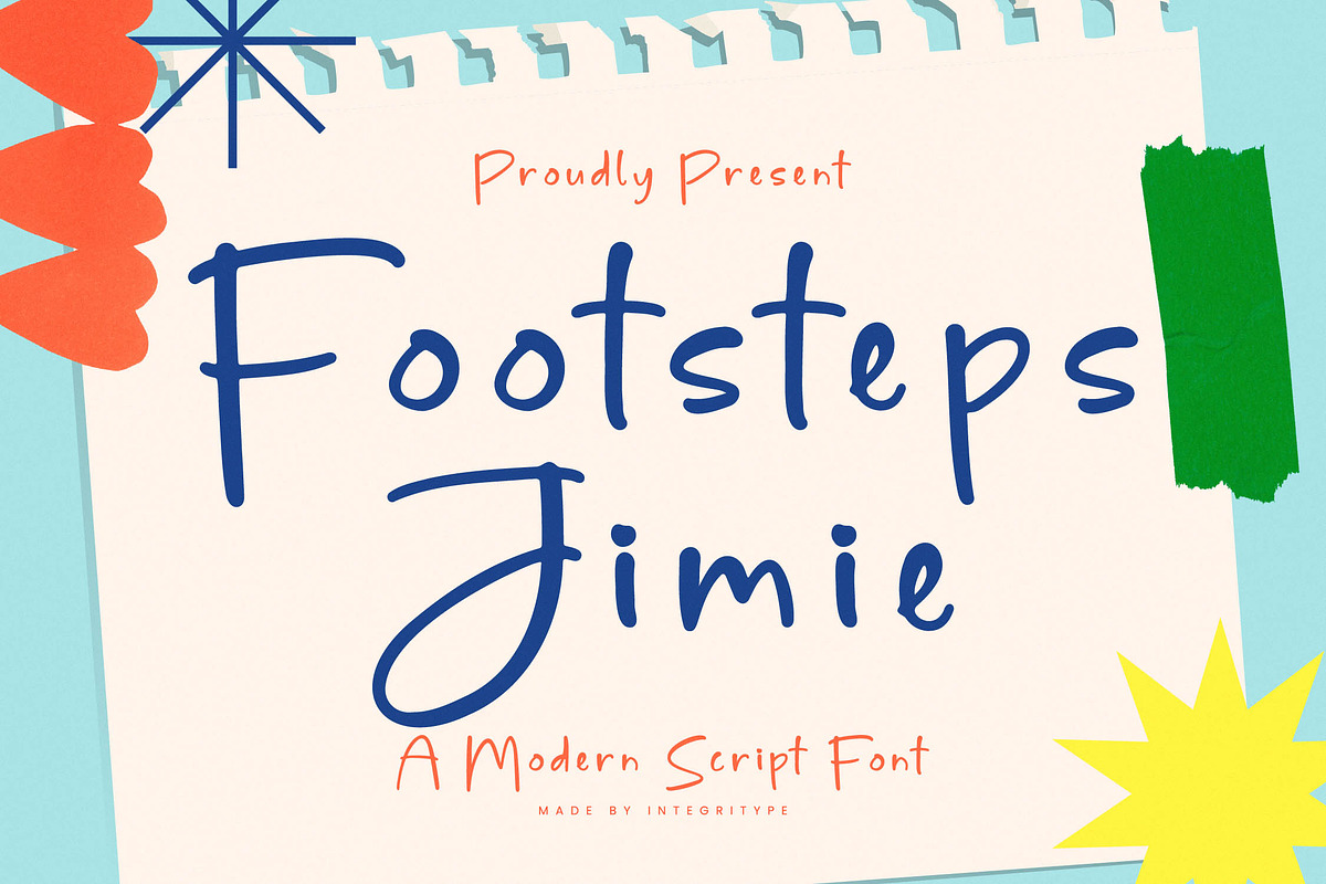 Footsteps Jimie, a Script Font by Integritype Studio (Photo 1 of 15)