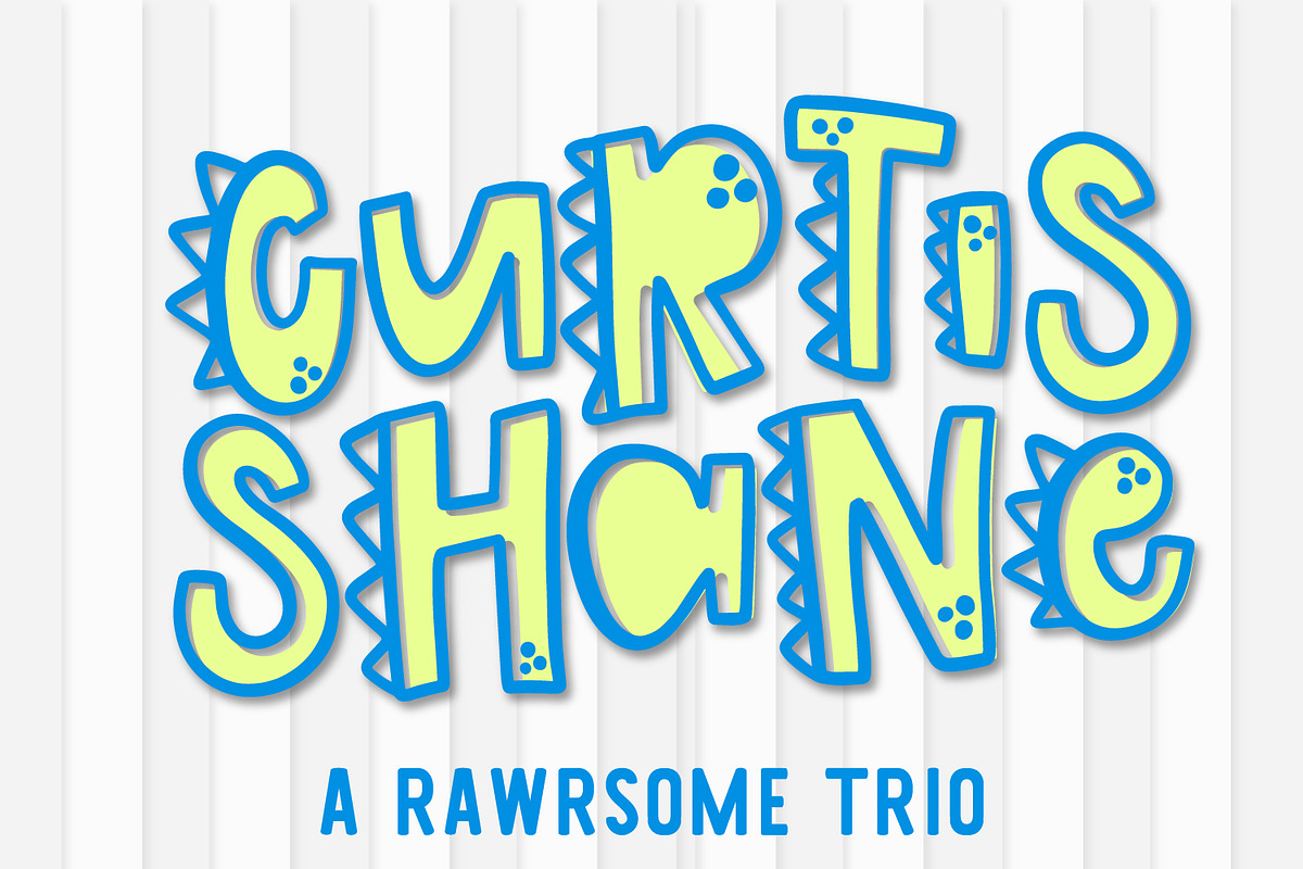 Curtis Shane - A Dinosaur Font