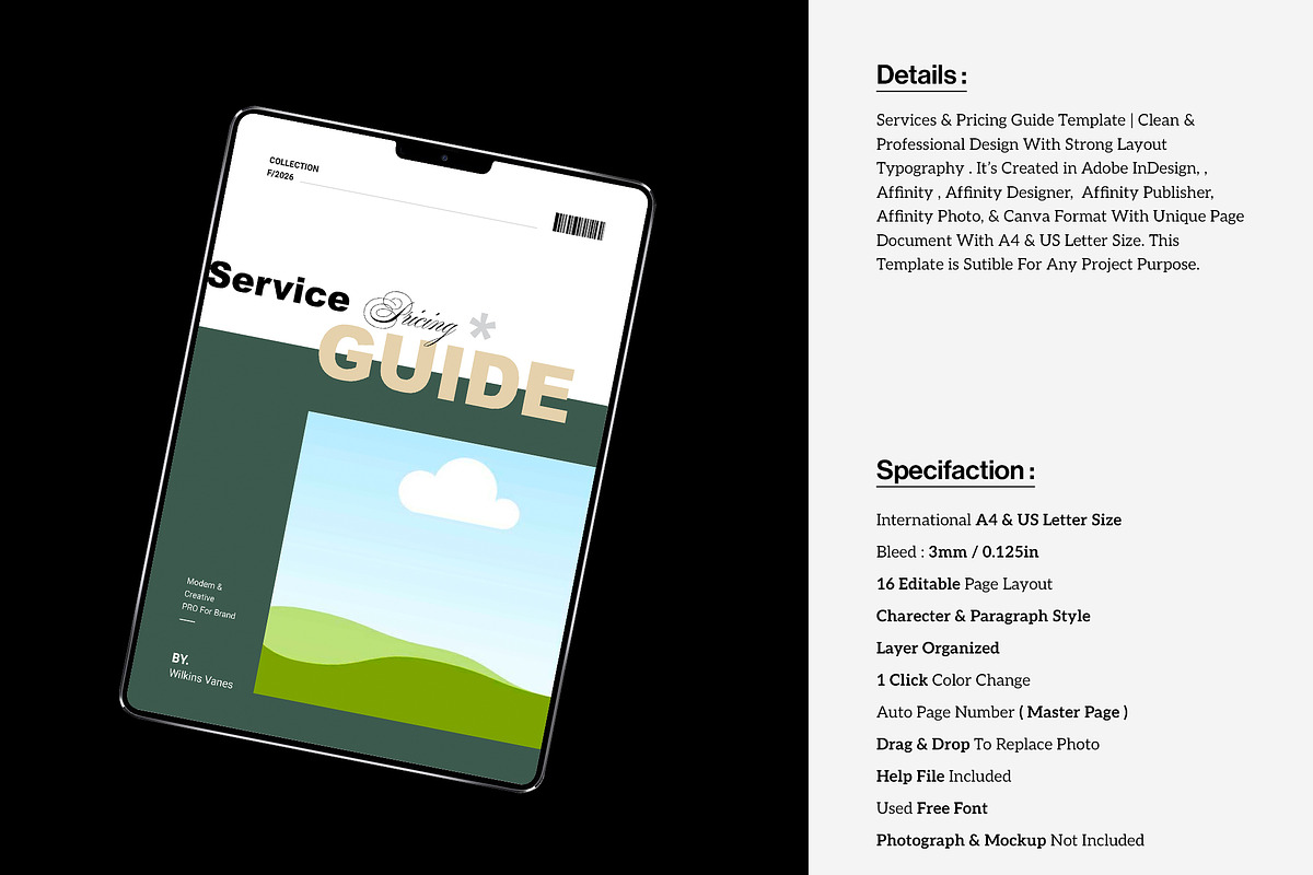 Services & Pricing Guide CANVA, a Brochure Template by StyleArt (Photo 2 of 10)