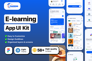 Pakkho - E-learning Mobile App UI K