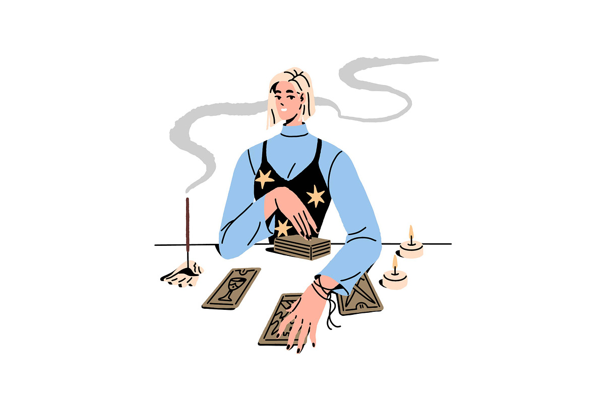 Women fortune tellers set + posters, a Person Illustration by PaperTrident (Photo 7 of 16)