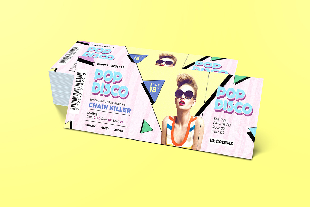 Music Event Ticket, a Templates & Theme by Guuver (Photo 1 of 3)