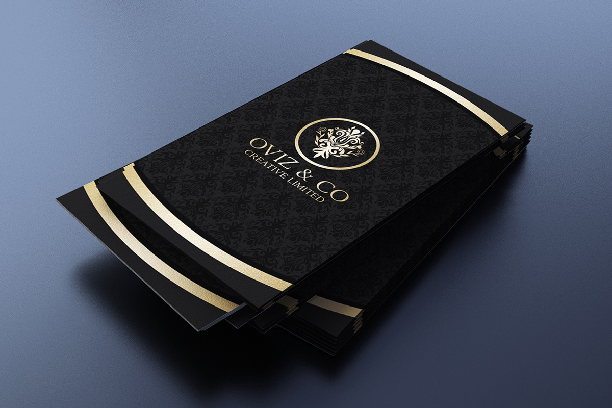 Gold And Black Business Card, a Business Card Template by Marvel (Photo 4 of 4)