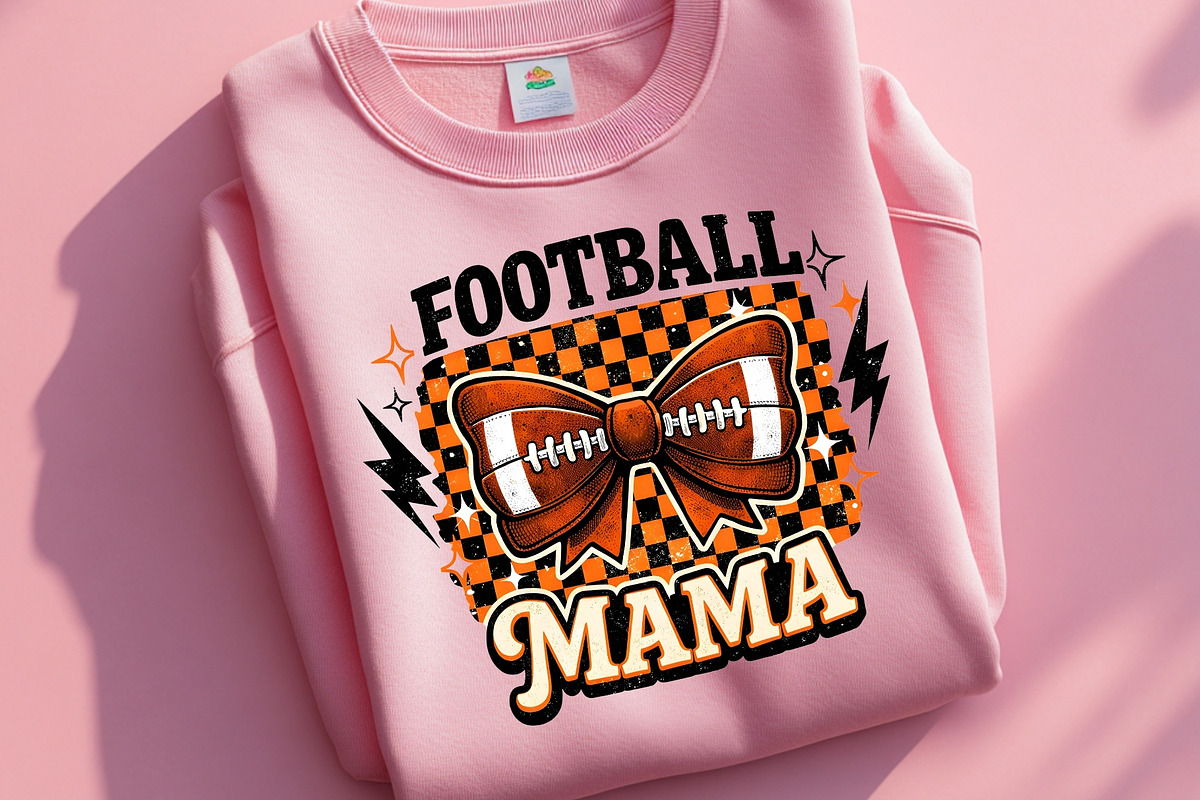 Football Mama Png Tshirt Bow Sports, a Sport Illustration by SugarCloudStudioArt (Photo 4 of 6)