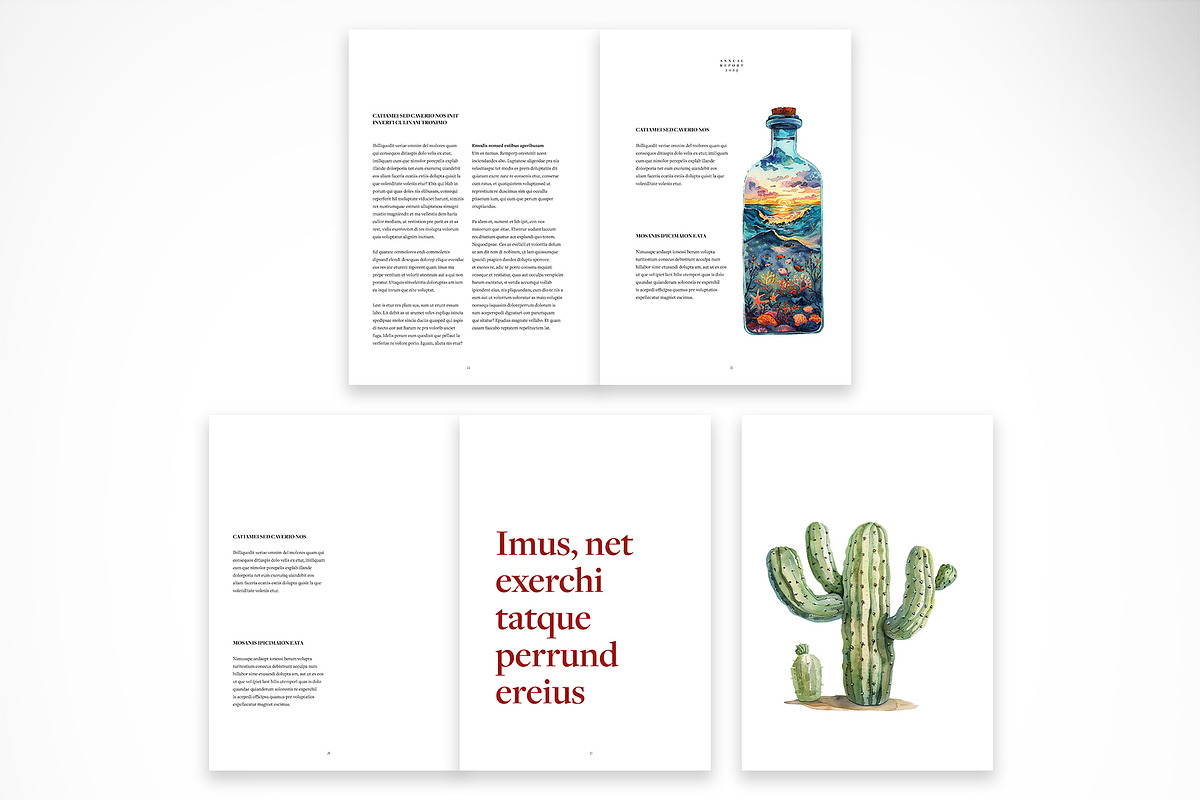 Elegant Annual Report Template, a Print Template by McLittle Stock (Photo 5 of 6)