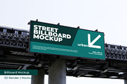 Billboard Mockup | 3D Rendering, an Advertising Mockup by mrfauzi (Thumbnail 3 of 11)