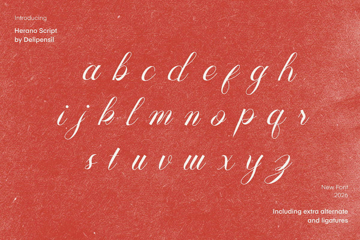 Herano - Elegant Script Font, a Script Font by delipensil (Photo 8 of 10)