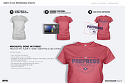 Women's Ghosted T-Shirt Mockup, a Shirt Mockup by PrePress Toolkit (Thumbnail 3 of 7)