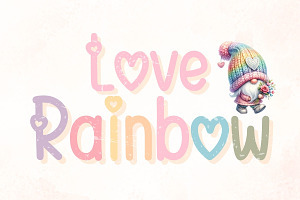 Love Rainbow - Handwriting