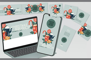 Social Media Christmas Brunch, a Websites & App Template by McLittle Stock